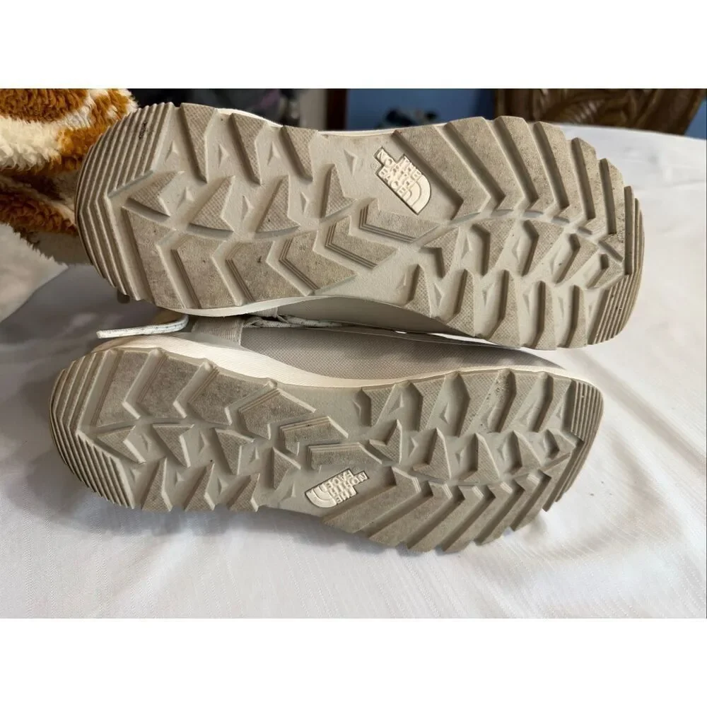 The North Face Thermoball Lace-Up Waterproof Boot Off White/Cream Women's Size 8